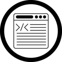 Coding Circle Icon vector