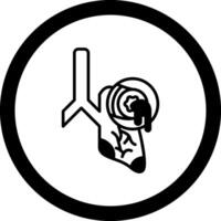 Bronchiectasis Circle Icon vector