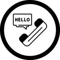 Hello Circle Icon vector