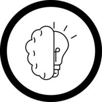 Brainstroming Circle Icon vector