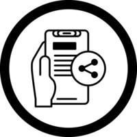 Share Circle Icon vector