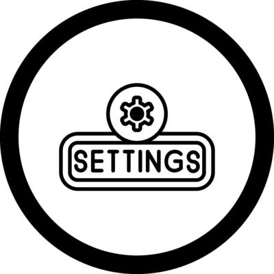 Setting Circle Icon