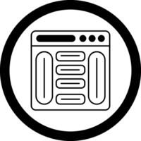 Website Builder Circle Icon vector