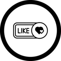 Like Circle Icon vector