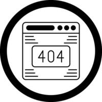 404 Error Circle Icon vector