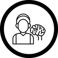 Neurologist Circle Icon vector