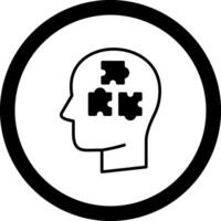 Puzzle Circle Icon vector