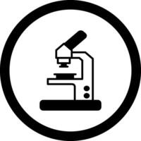 Microscope Circle Icon vector