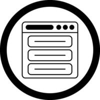 Web Menu Circle Icon vector