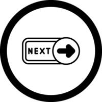 Next Circle Icon vector