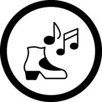 Tap Music Circle Icon vector