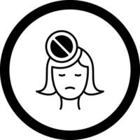 Self Control Circle Icon vector