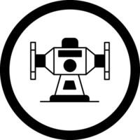 Bench Grinder Circle Icon vector