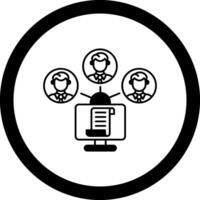 Files Exchange Circle Icon vector