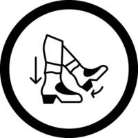Step Back Circle Icon vector