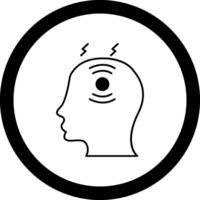 Headache Circle Icon vector