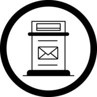Mailbox Circle Icon vector