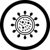Virus Circle Icon vector