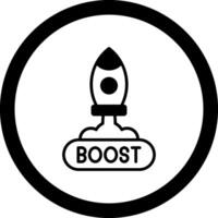 Boost Circle Icon vector