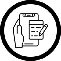 Edit Circle Icon vector