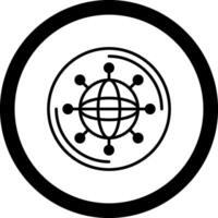Internet Of Things Circle Icon vector