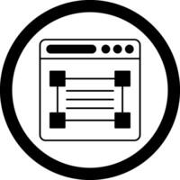 Web Design Circle Icon vector