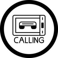 Calling Circle Icon vector