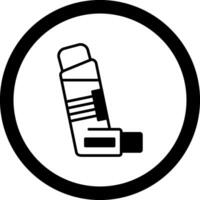 Inhaler Circle Icon vector