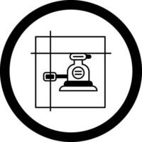 Laser Level Circle Icon vector