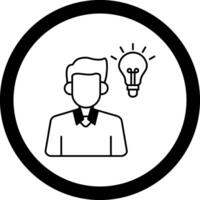 Idea Circle Icon vector