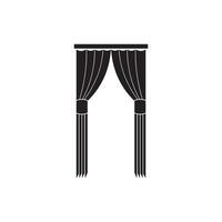 curtain illustration icon vector
