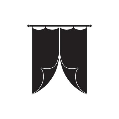 curtain illustration icon