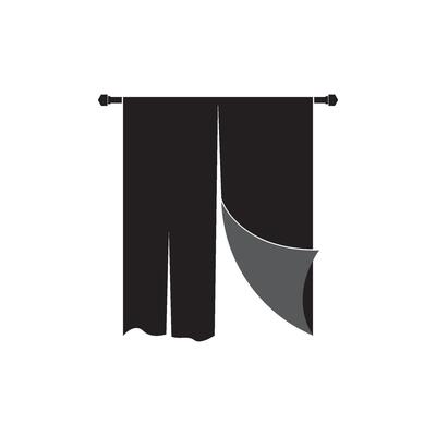 curtain illustration icon