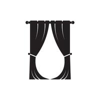 curtain illustration icon vector