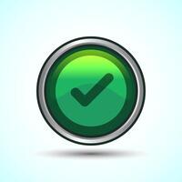 Check Mark Icon Button Set Design Illustration Tick Symbol vector