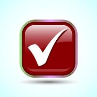 Check Mark Icon Button Set Design Illustration Tick Symbol vector