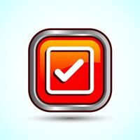 Check Mark Icon Button Set Design Illustration Tick Symbol vector