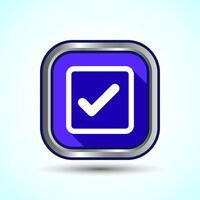 Check Mark Icon Button Set Design Illustration Tick Symbol vector