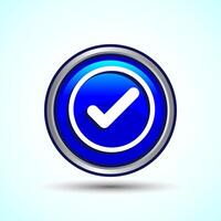 Check Mark Icon Button Set Design Illustration Tick Symbol vector