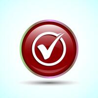 Check Mark Icon Button Set Design Illustration Tick Symbol vector