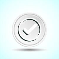 Check Mark Icon Button Set Design Illustration Tick Symbol vector