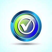 Check Mark Icon Button Set Design Illustration Tick Symbol vector