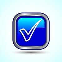 Check Mark Icon Button Set Design Illustration Tick Symbol vector