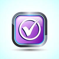 Check Mark Icon Button Set Design Illustration Tick Symbol vector