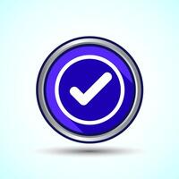 Check Mark Icon Button Set Design Illustration Tick Symbol vector