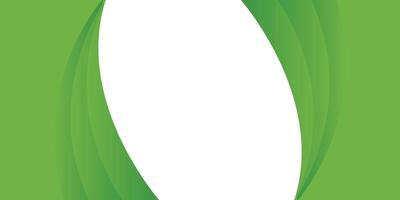Green and white background with dynamic curves vector