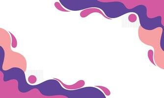 Abstract colorful background with wavy lines and dots vector