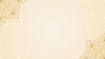 Ethereal Gold Mandala Decorated With Flower Petals Pattern Texture Background Design vector