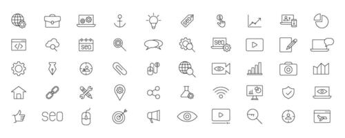 Education and Learning simple thin line icons set. Education, School, Learning, Book, study editable stroke icons vector