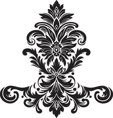 Ornament Visual arts, floral vine, border, Black, Elements